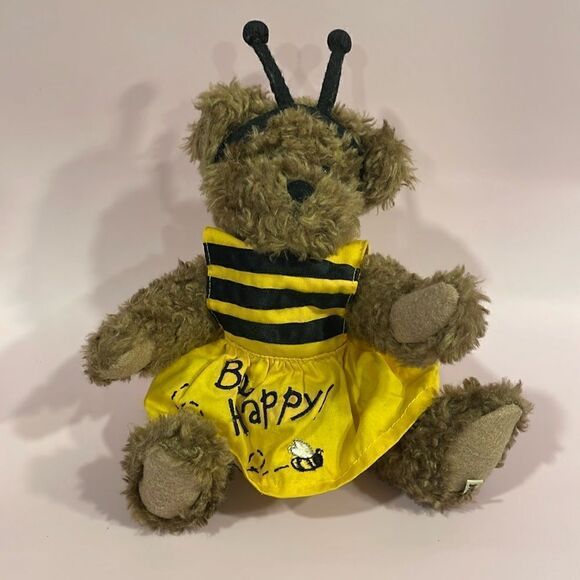 Vintage Boyds Bears Bee Happy Brown Teddy in Bee Dress Excellent Used Condition - Picture 1 of 9